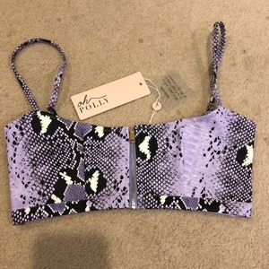 Oh polly snake skin top
